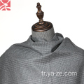 Tissu de flanelle à carreaux gris clair pour chemise